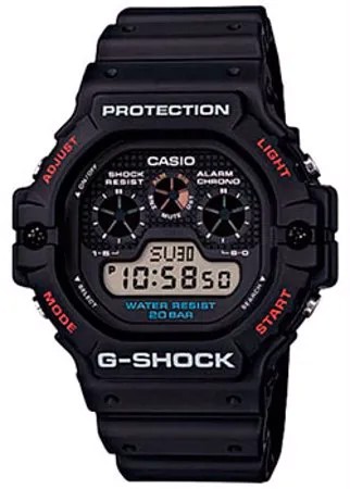 Японские наручные  мужские часы Casio DW-5900-1ER. Коллекция G-Shock