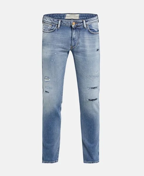 Прямые джинсы Emporio Armani, цвет Royal Blue