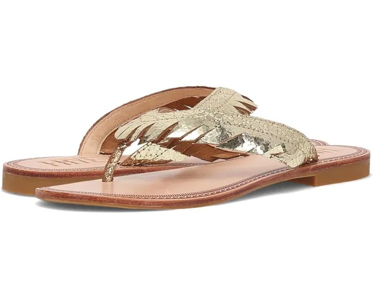 Сандалии Frye Ava Fringe, цвет Gold Mirror