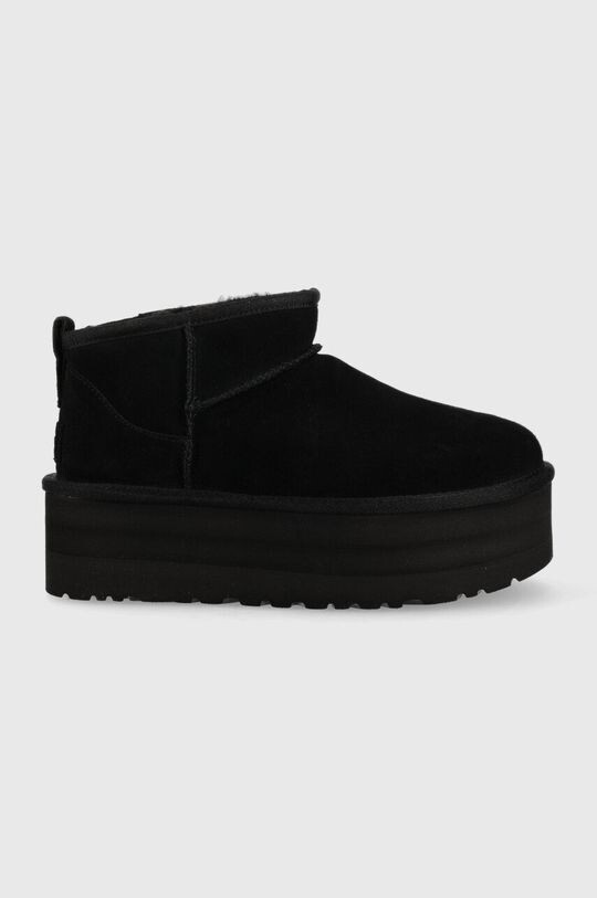 Замшевые зимние ботинки UGG W Classic Ultra Mini Platform Ugg, черный