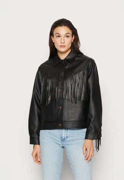 Куртка из синтетической кожи Wrangler WILD FRINGE JACKET, черный