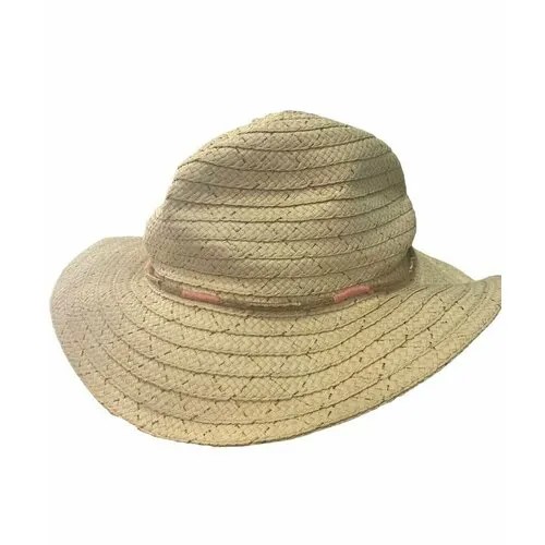 Шляпа Zolla Соломенная плетёная шляпа, размер 42, бежевый