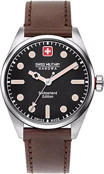 Швейцарские наручные  мужские часы Swiss military hanowa 06-4345.04.007.05. Коллекция Mountaineer