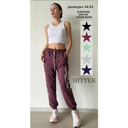 Брюки спортивные HITTEK, размер 46, бургунский