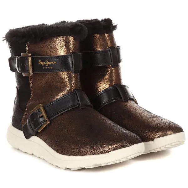 Полусапоги женские Pepe Jeans London HYKE W SNOW PLS30762 золотистые 41 EU