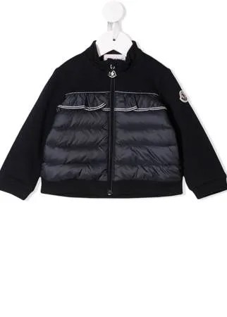 Moncler Enfant куртка-пуховик с оборкой