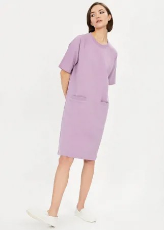 Платье-толстовка женское Baon B451038 розовое XL