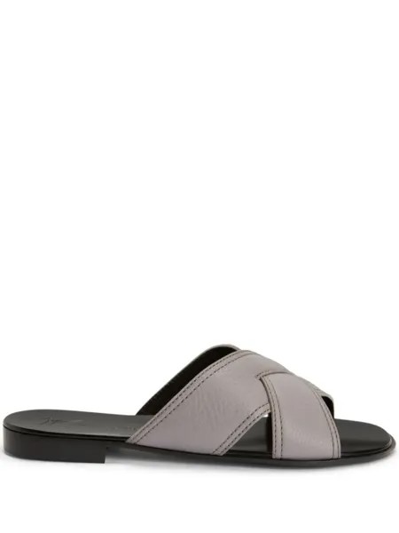 Giuseppe Zanotti шлепанцы Flavio, серый