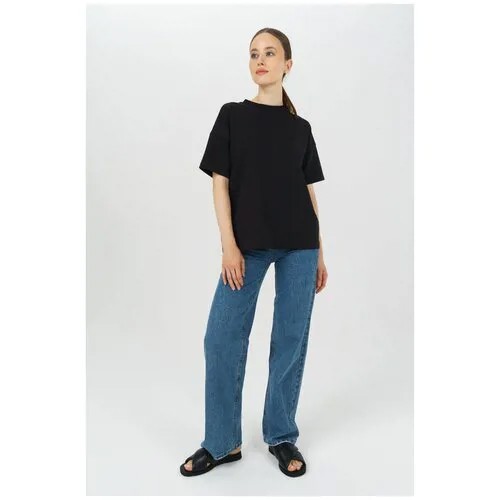 Базовая футболка из тонкого футера Ennergiia AW23-kn01 Белый 44