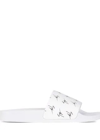 Giuseppe Zanotti шлепанцы с логотипом