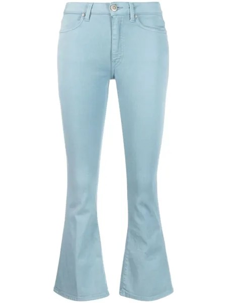 DONDUP джинсы bootcut с нашивкой-логотипом, синий