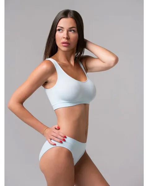 Топ женский Mademoiselle Top Spalla Larga (Ilar) голубой S/M