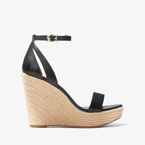 Босоножки Michael Michael Kors Kimberly Leather Wedge, черный