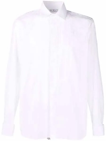 Pierre Cardin Pre-Owned рубашка 1990-х годов с манишкой в рубчик