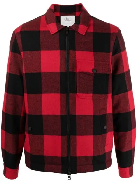 Woolrich клетчатая куртка-рубашка, красный