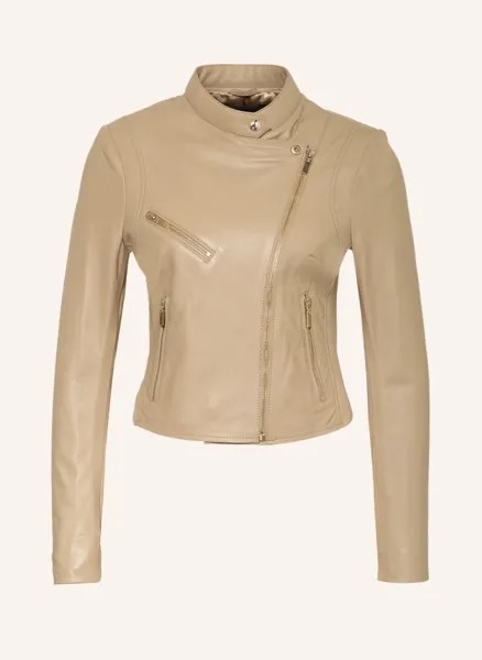 Кожаная куртка gaga 2 из микса материалов Studio Ar, коричневый