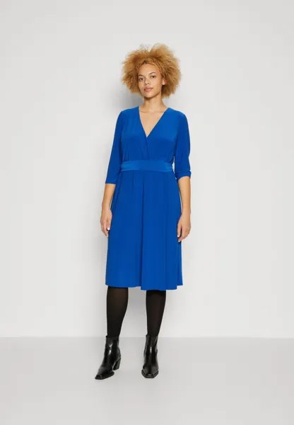 Платье из джерси Carlyna 3/4 Sleeve Day Dress Ralph Lauren, цвет sapphire star