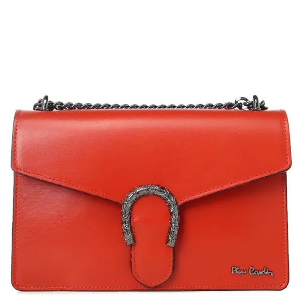 Сумка женская Pierre Cardin 1923 BOX коричнево-красный, 19х29х7 см