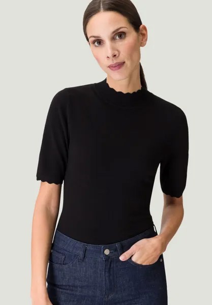 Футболка базовая MIT WELLENKANTE zero, цвет black beauty
