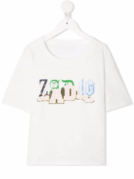 Zadig & Voltaire Kids футболка с короткими рукавами и логотипом