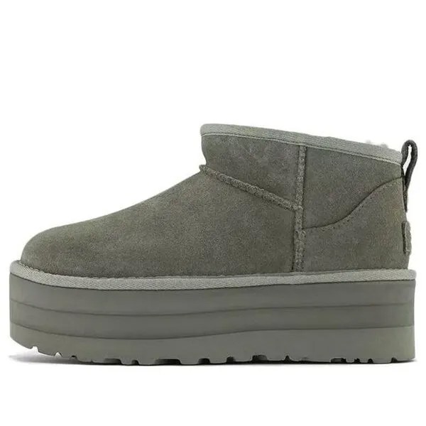 Кроссовки классические ультра мини платформа Ugg, зеленый