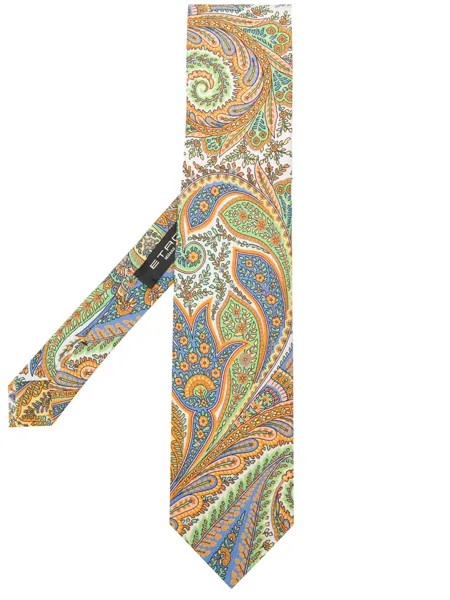 ETRO галстук с принтом пейсли