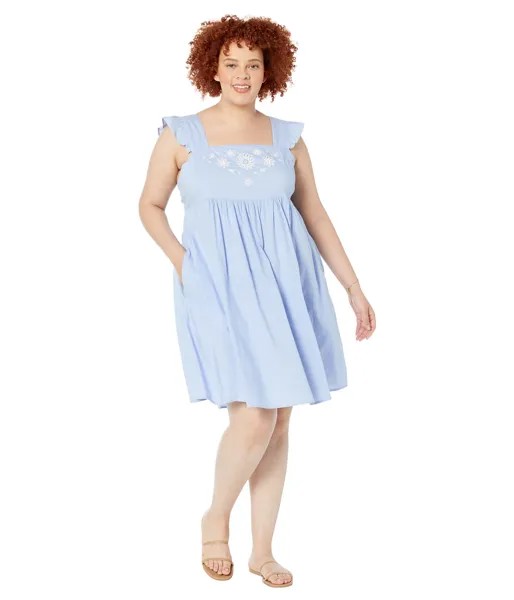 Платье Draper James, Plus Size Embroidered Maddie Babydoll Dress