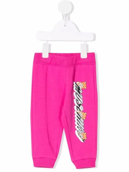 Moschino Kids спортивные брюки с логотипом