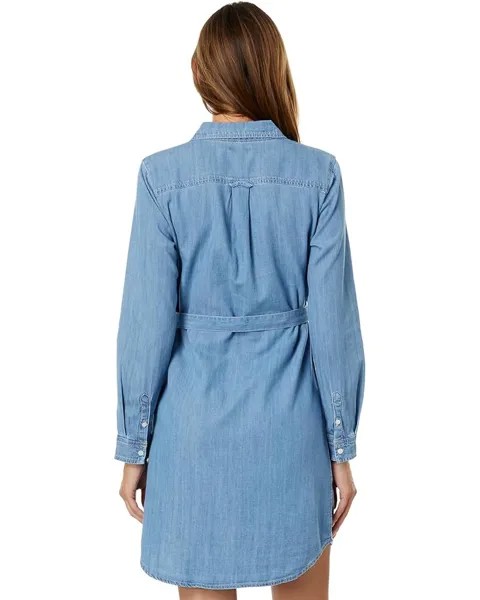 Платье U.S. POLO ASSN. USPA Button Front Denim Dress, цвет Light Wash Denim