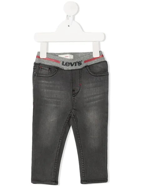 Levi's Kids джинсы скинни с поясом в рубчик