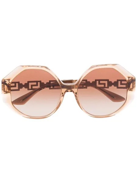 Versace Eyewear солнцезащитные очки в массивной оправе