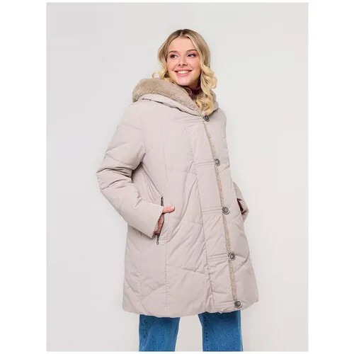 Пальто, Dixi Coat, Русконтракт, 5969-121-FW21, Молочный, 44