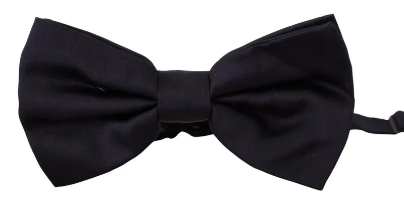 Мужской галстук-бабочка DOLCE - GABBANA синий, 100% шелк, папийон с регулируемым воротником, рекомендуемая розничная цена 200 долларов США.