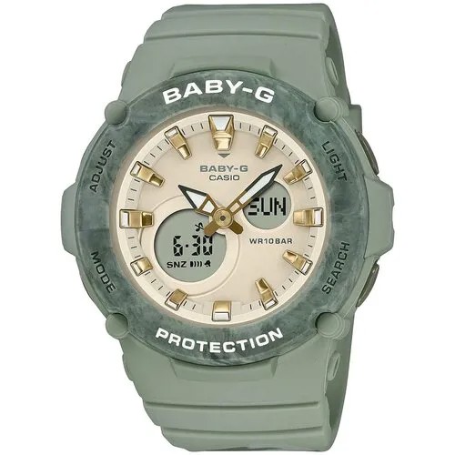 Наручные часы CASIO Baby-G BGA-275M-3A, серый, зеленый