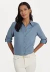 Блузка на пуговицах KARRIE LONG SLEEVE SHIRT Ralph Lauren, светло-синий
