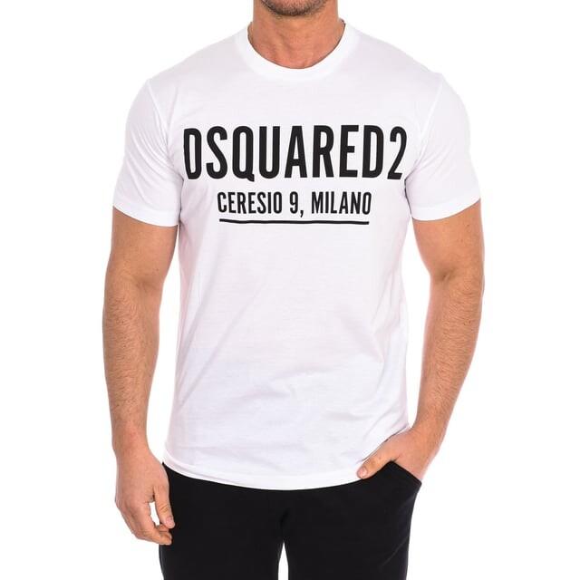 Мужская футболка с коротким рукавом s71gd1058 s23009 Dsquared2, белый