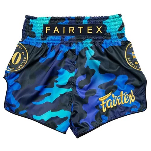 Шорты спортивные Fairtex, размер XL, синий/серый