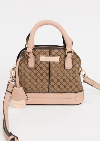 Бежевая миниатюрная сумка с логотипом River Island-Бежевый