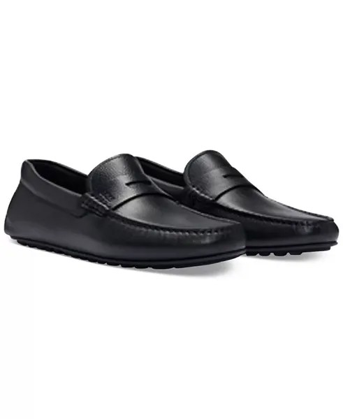 Мужские мокасины Noel для вождения лоферов Hugo Boss, черный