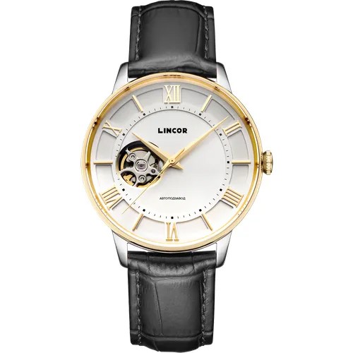 Наручные часы LINCOR, золотой, черный