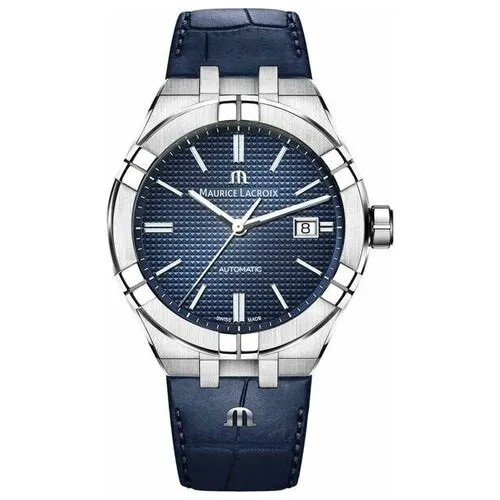 Наручные часы Maurice Lacroix AI6008-SS001-430-1, серебряный, синий