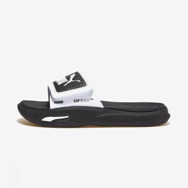 Шлепанцы Puma Softride Pro PKI39427002-PUMA Black-PUMA White-Cool Dark Grey