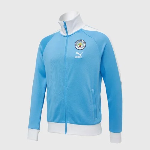 Олимпийка PUMA Puma Manchester City, размер S, голубой, белый
