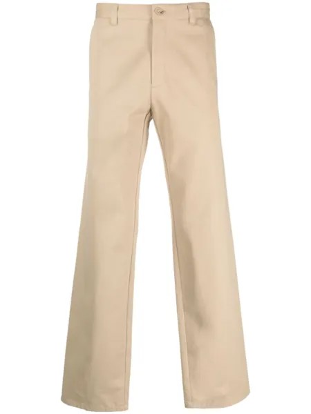 A.P.C. прямые брюки, нейтральный цвет