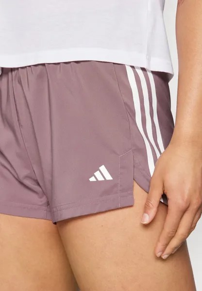 Спортивные шорты Hyperglam adidas Performance, Shadow fig/белый
