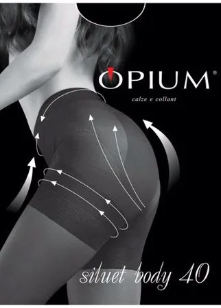 Колготки Opium Siluet Body, 40 den, размер 4-L, nero (черный)