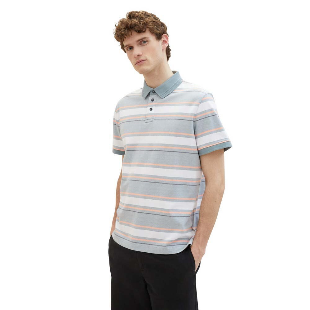 Поло Tom Tailor Striped, Разноцветный
