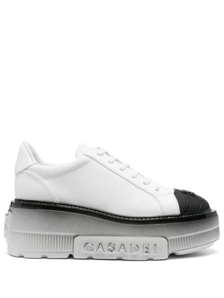 Casadei кеды Nexus на платформе, белый