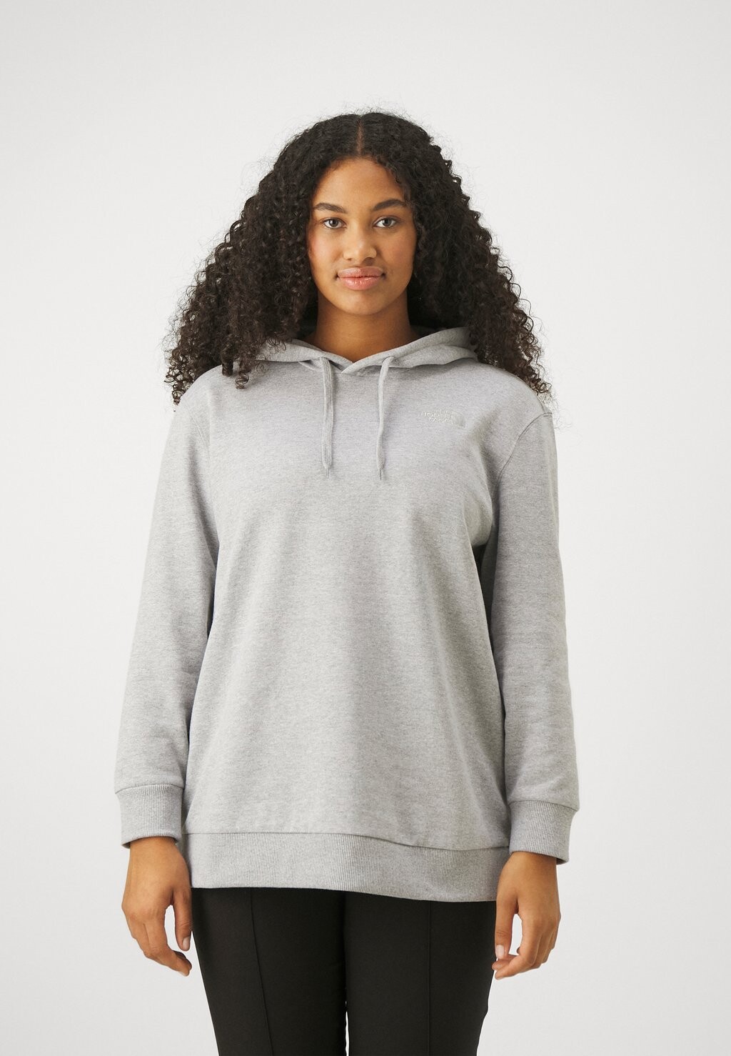 Толстовка The North Face OVERSIZED ESSENTIAL HOODIE PLUS, цвет light grey heather