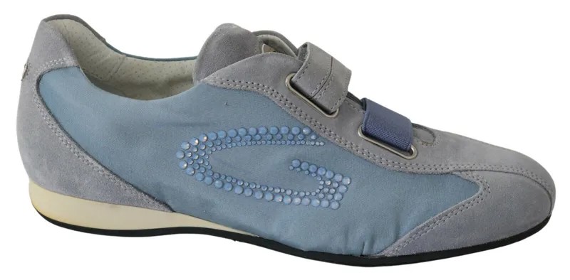 ALBERTO GUARDIANI Обувь Синие серые кроссовки с логотипом и ремешком s. ЕС37 / США6,5
